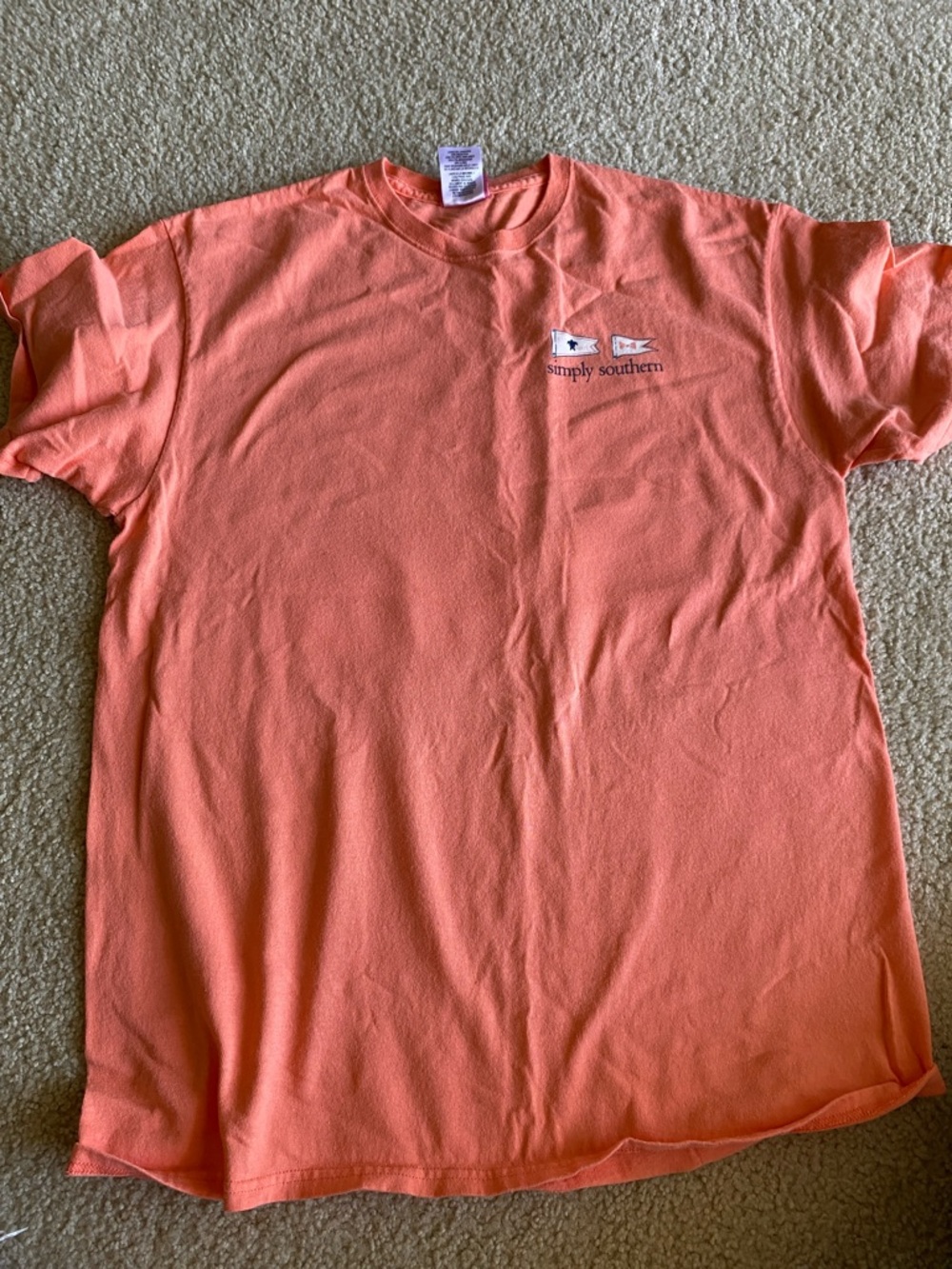 Simply Southern Coral Short Sleeve Tee